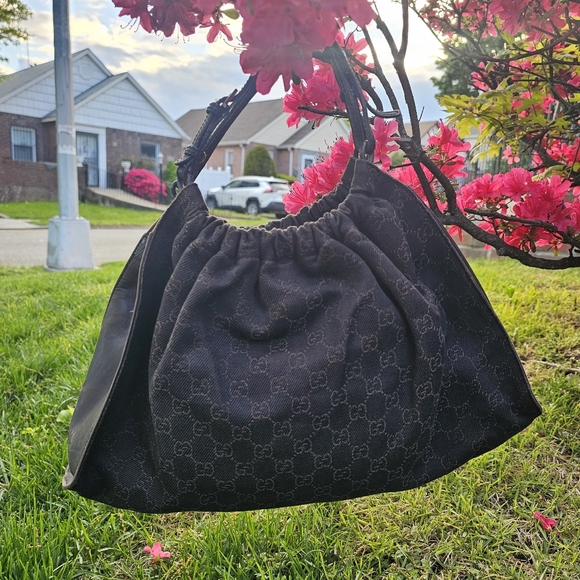 Handbags - Gucci Monogram Canvas Bag.